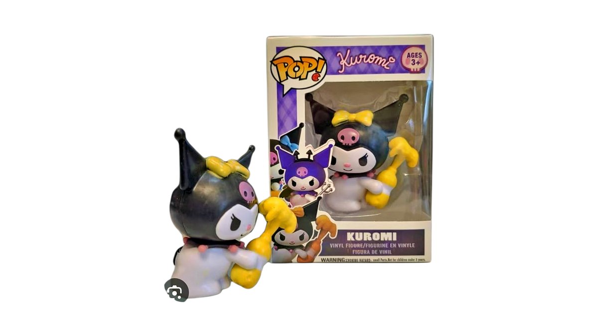 Kuromi Funko Pop Vinyl Figure – Black Outfit with Yellow Bow