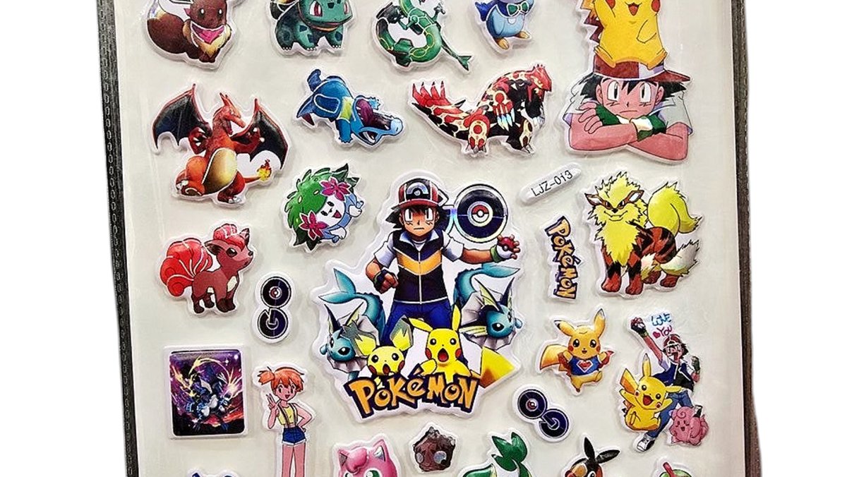 Pokémon Stickers – Pikachu, Ash & Friends