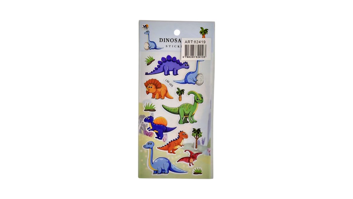 Dinosaur Stickers – Cute Cartoon Dino Sticker Sheet