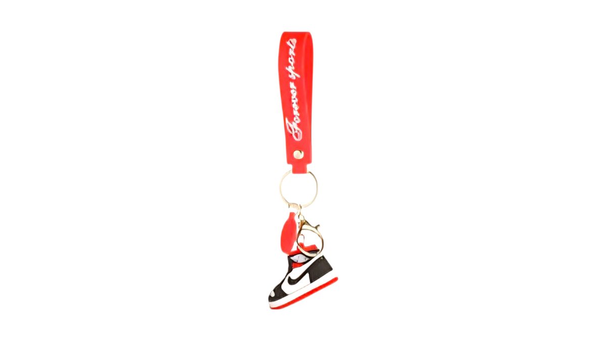 Sneaker Keychain – Mini Nike Shoe Keyring for Sports Fans(red)