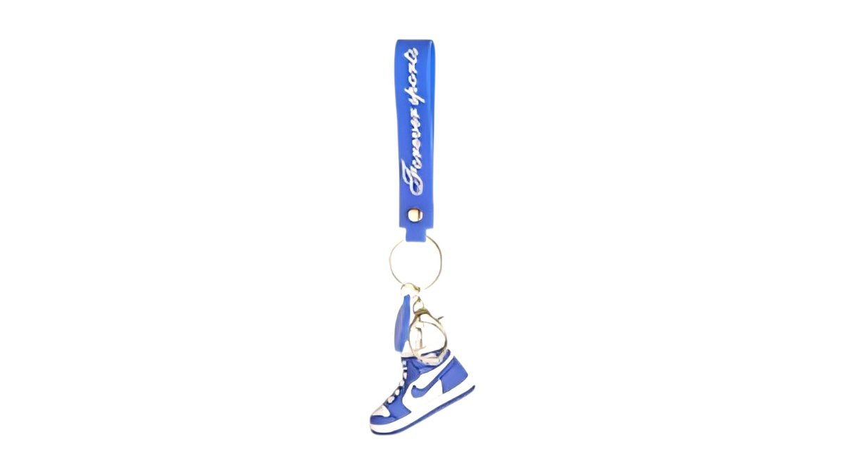 Sneaker Keychain – Mini Nike Shoe Keyring for Sports Fans(blue)
