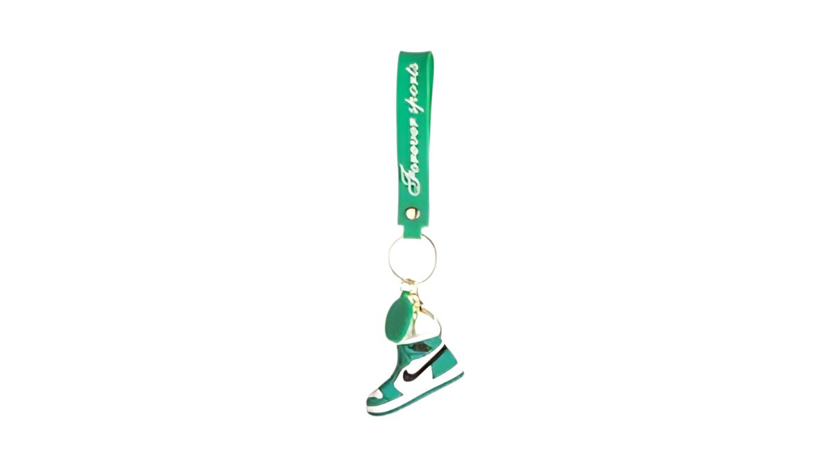 Sneaker Keychain – Mini Nike Shoe Keyring for Sports Fans(green)