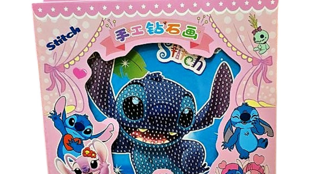 DIY Stitch Diamond Painting Kit – Creative Craft Set for Kids and Fans