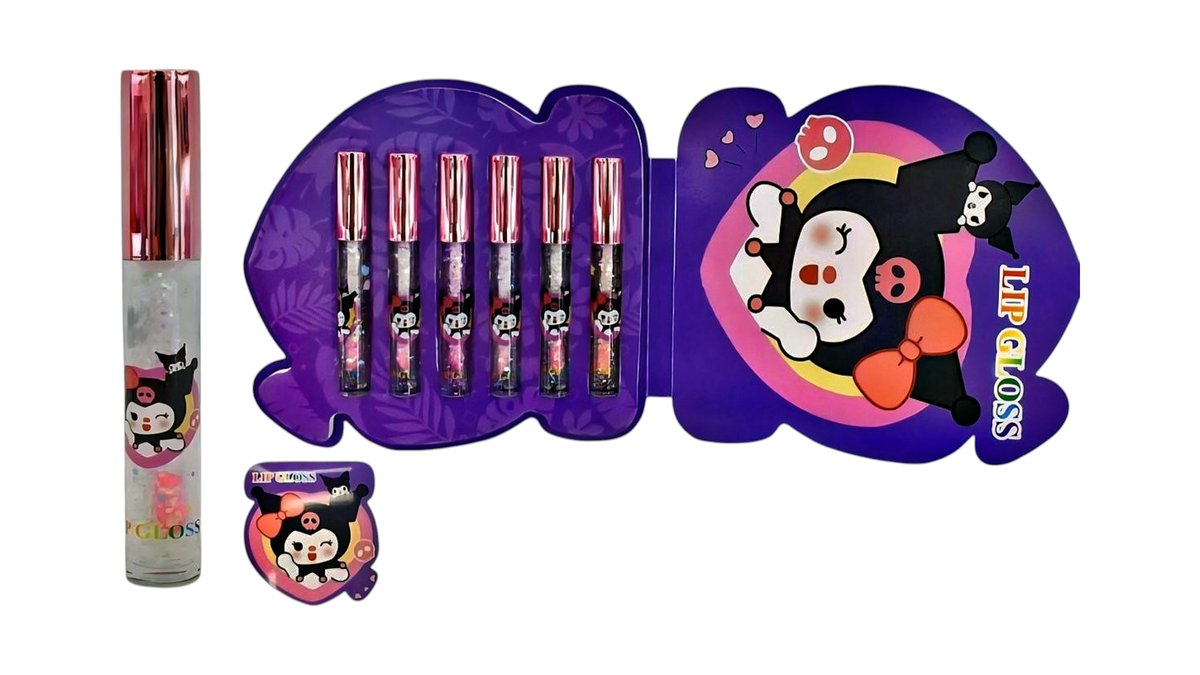 Kuromi Lip Gloss – Cute Kawaii Glitter Gloss, Sold Individually