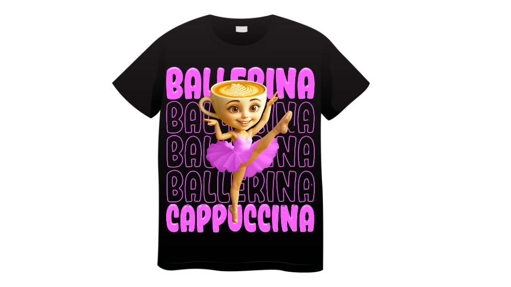 Ballerina Capuchina Tshirt Small size