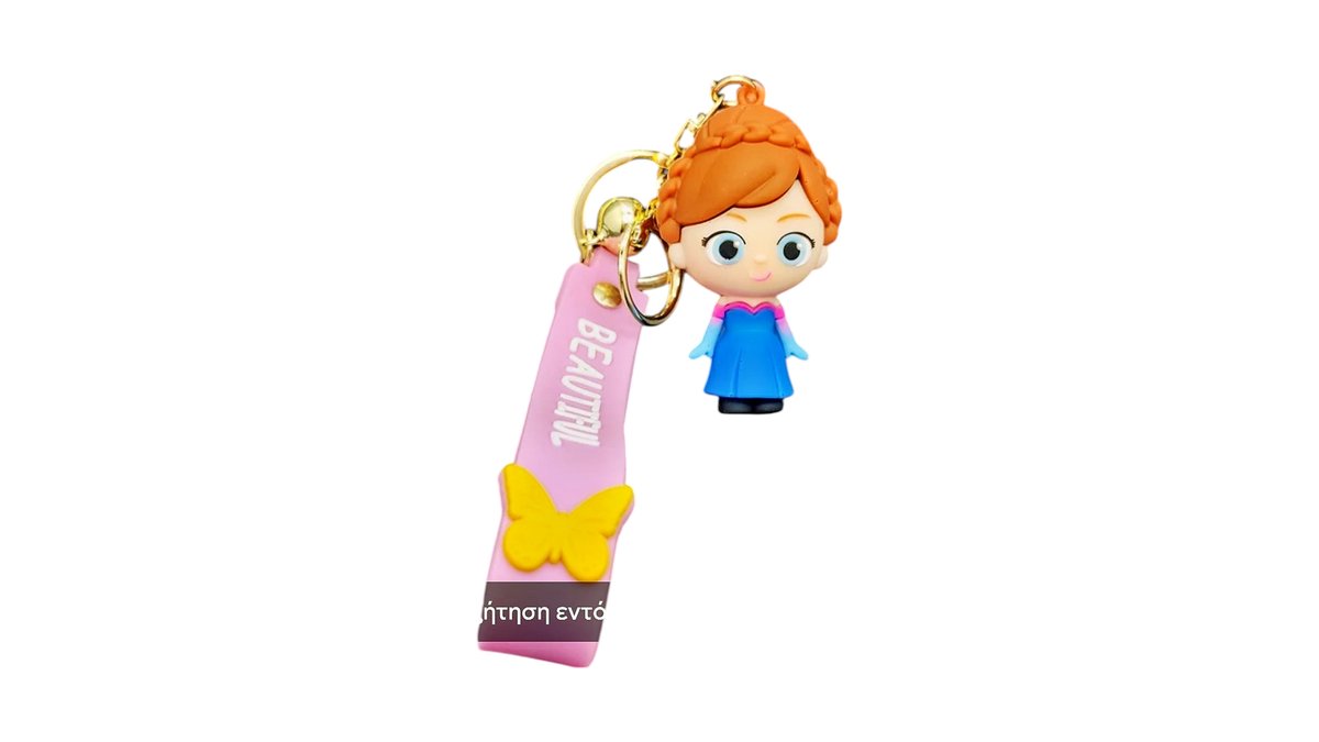 Frozen Anna Keychain – Cute Cartoon Design