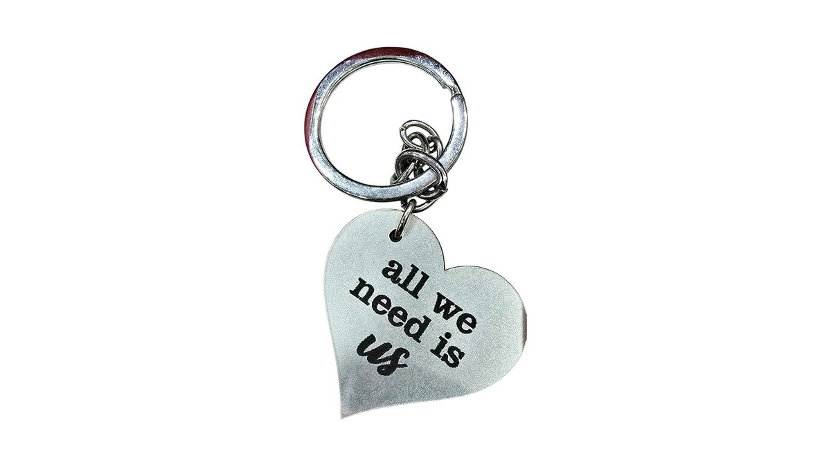 Wooden Heart Love Keychain – Couple Gift with Quote