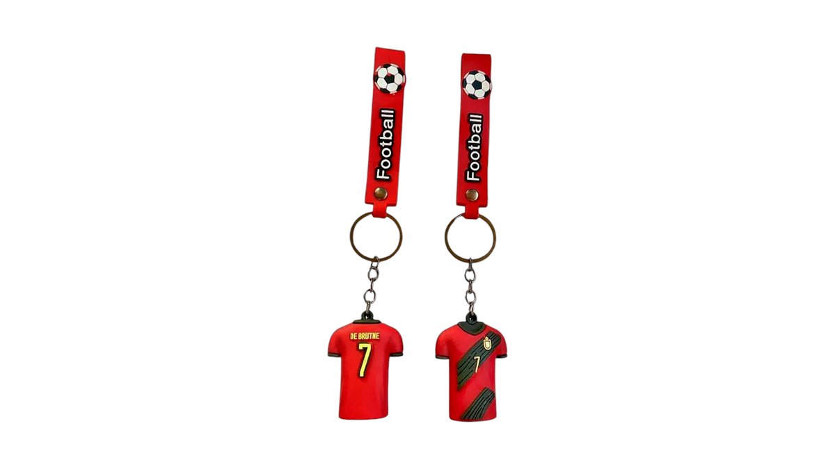 Football Jersey Keychain – De Bruyne #7