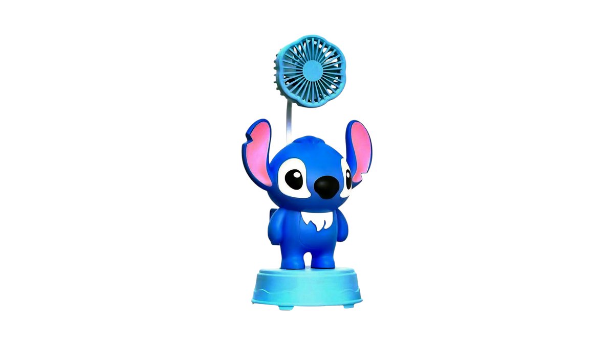 💙 Stitch Portable Fan (Blue)