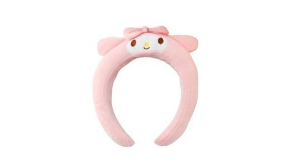 My Melody Plush Headband – Sanrio Kawaii Hairband for Girls