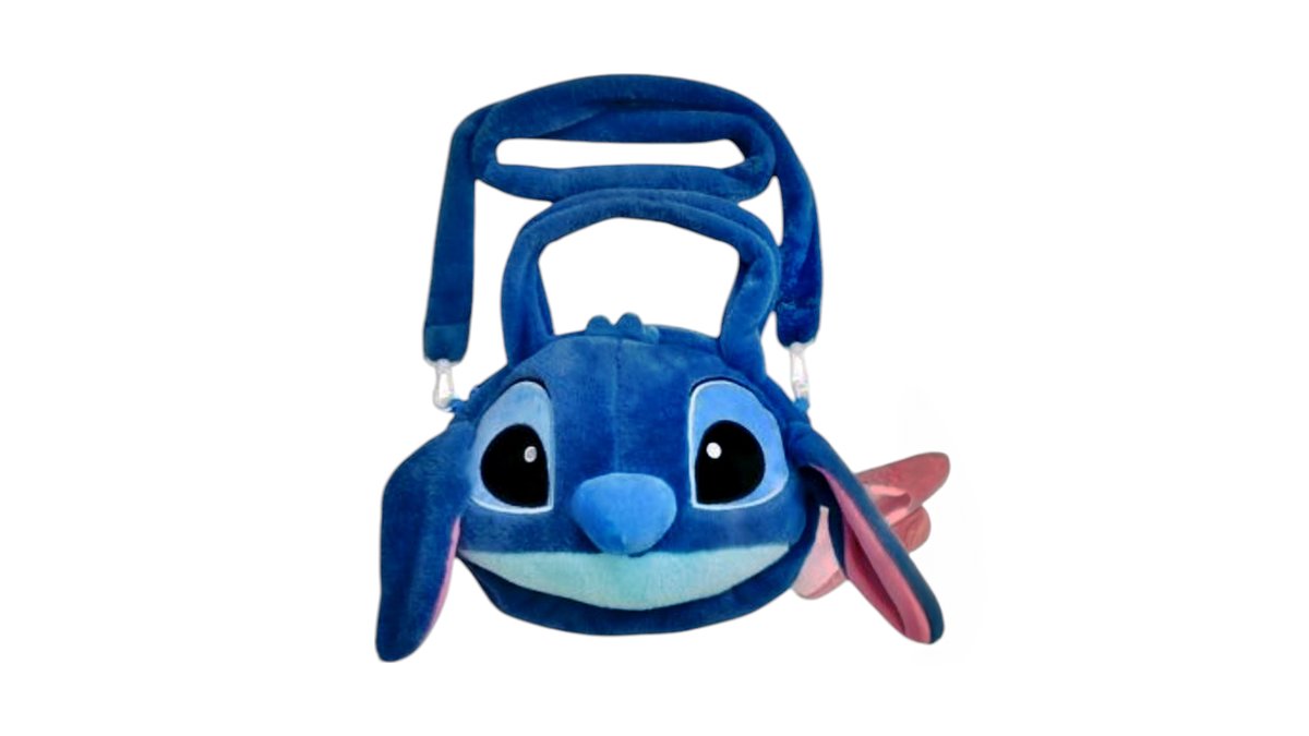 Stitch Plush Shoulder Bag – Cute Crossbody Purse for Kids & Adults