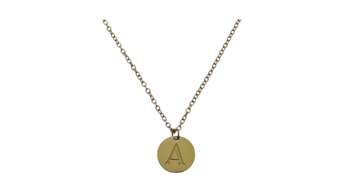 Initiak “A”💫 Gold Stainless Steel Initial Necklace – Letter A | Personalized Jewelry