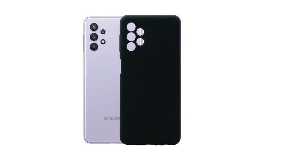 Black Silicone Case for Samsung Galaxy A32 4G– Slim & Protective