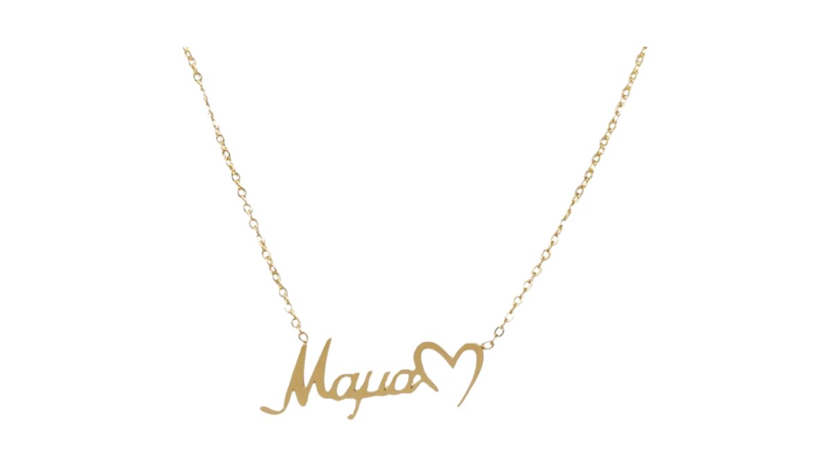 “Mama” Gold Heart stainlesteel Necklace