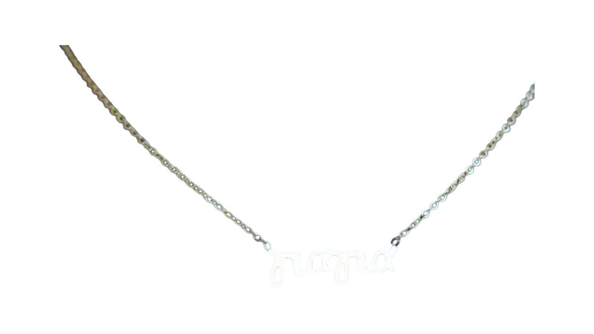 “γιαγια” Silver stainlesteel Necklace