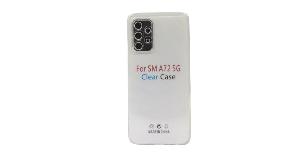 Soft clear Silicone Case for Samsung Galaxy A72– Slim & Protective