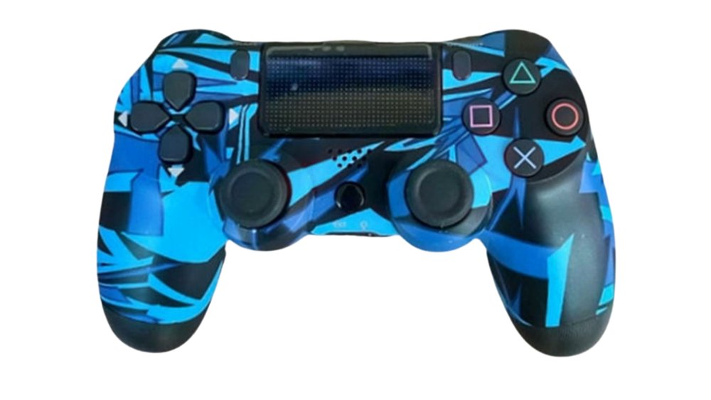 Wireless Controller for PS4 – Blue Abstract Edition