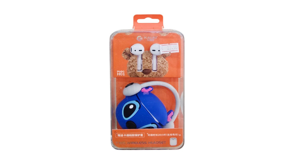 Stitch TWS Wireless Earbuds with Cute Character Case