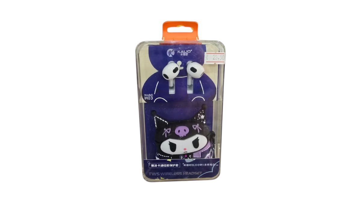 Kuromi TWS Wireless Earbuds with Cute Character Case
