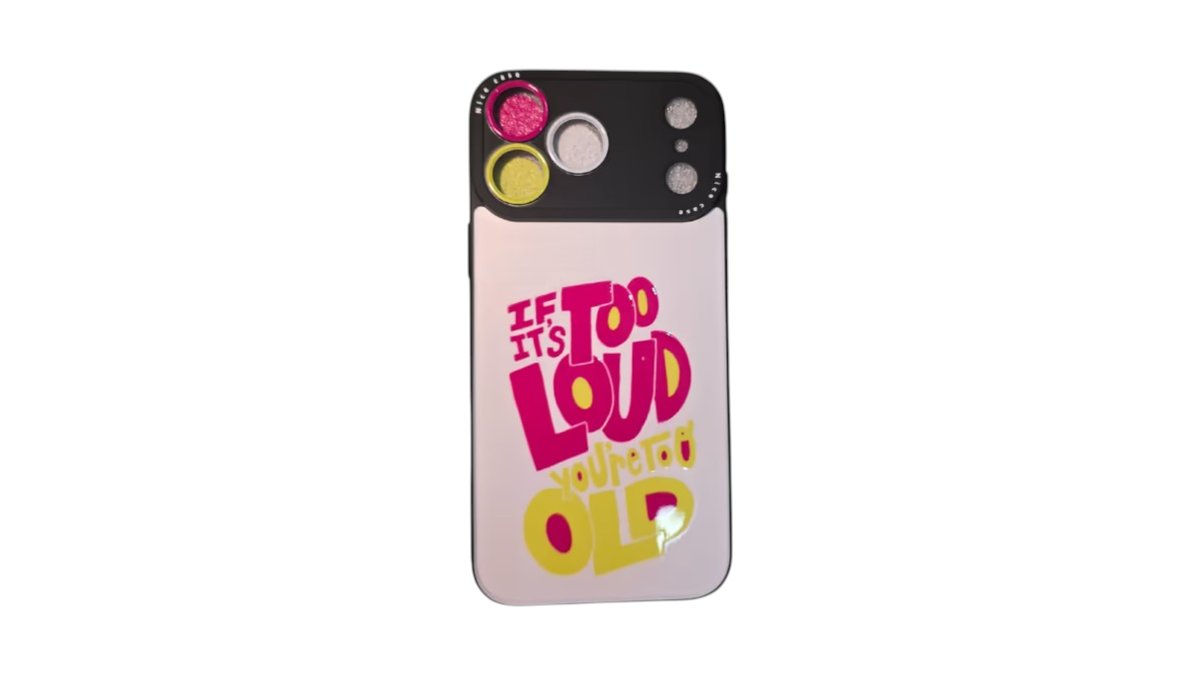 If It’s Too Loud You’re Too Old – iPhone 17 promax Glitter Camera Case