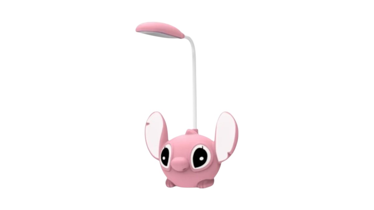 Angel Rechargeable LED Desk Lamp – Pink – 25cm