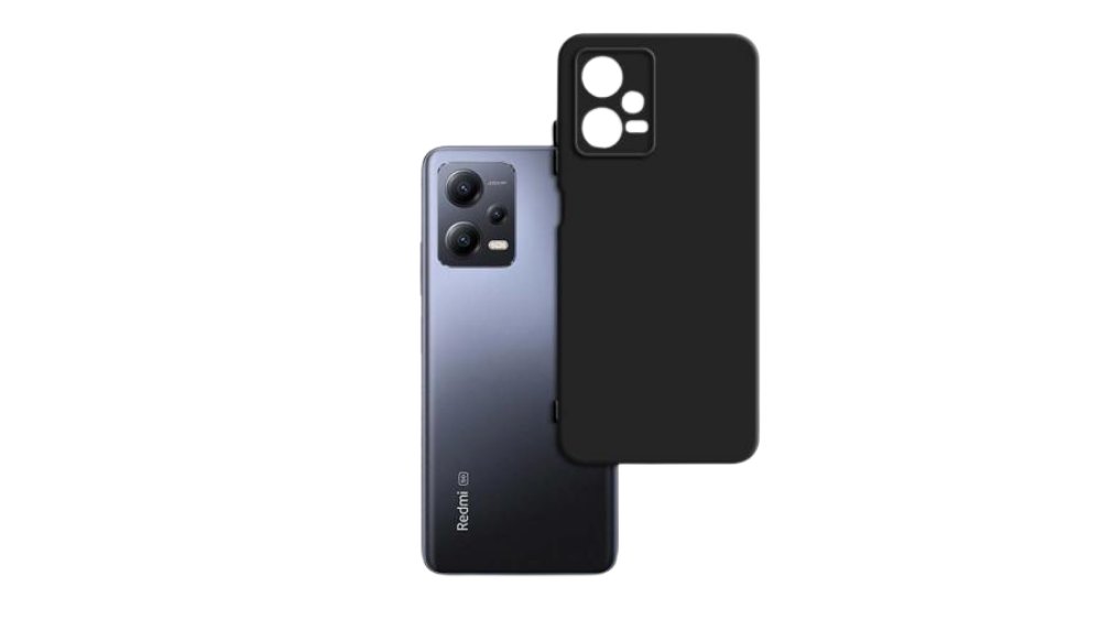 Black Silicone Case for redmi note 12 pro plus Slim & Protective
