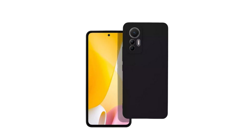 Black Silicone Case for redmi note 12 S– Slim & Protective