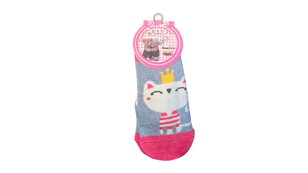 Cute cat with crown kid’s Slipper Socks 🧦1-3 years