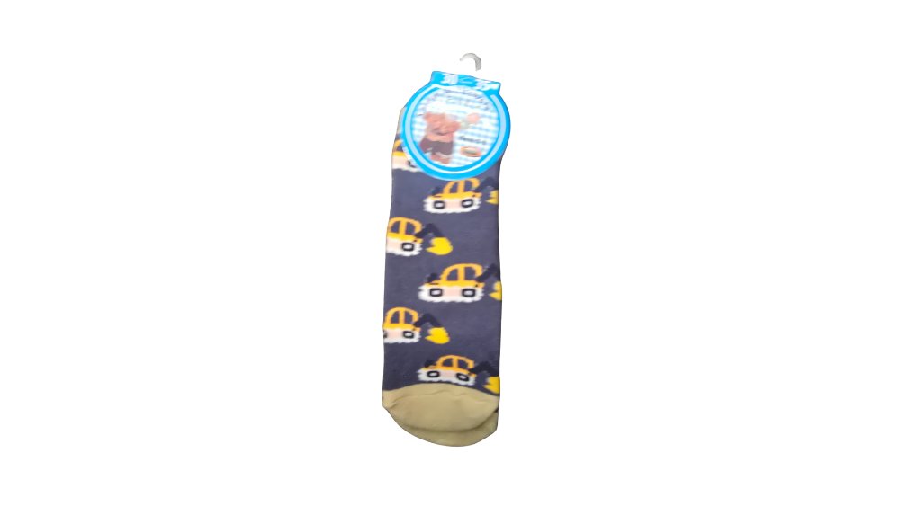 Yellow tractor kid’s Slipper Socks