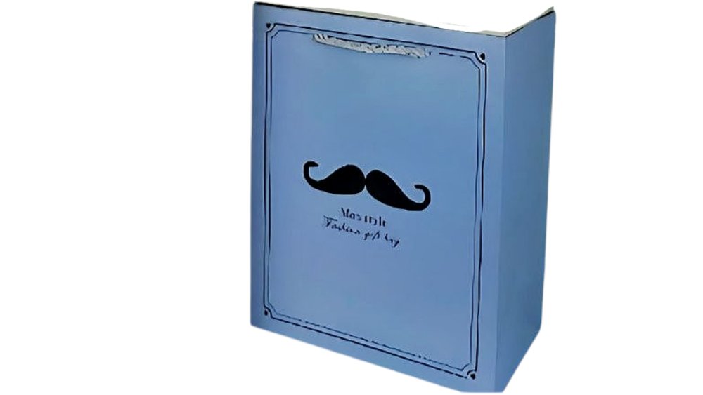 Gift bag for men mustache