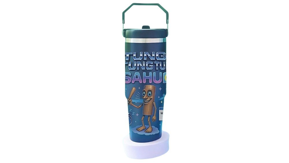 Tung Tung Sahur Stainless Steel Bottle – 900ml (Blue Night Edition)