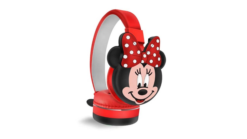 🎧 Minnie Mouse Wireless Headphones – Red