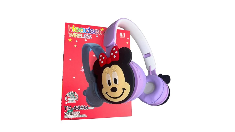 🎧 Minnie Mouse Wireless Headphones – Purple