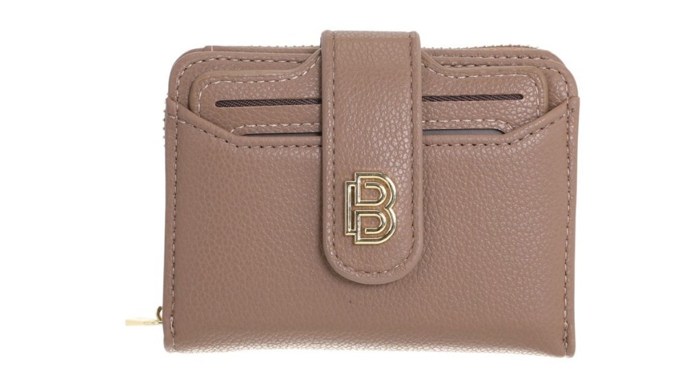 Women’s Compact Faux Leather Wallet Beige