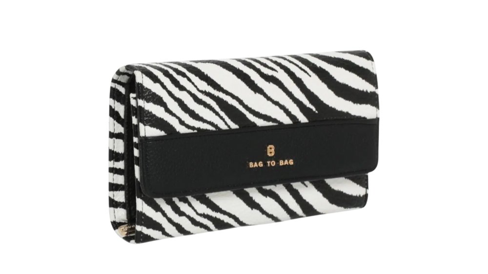 Zebra Wallet with Black Details