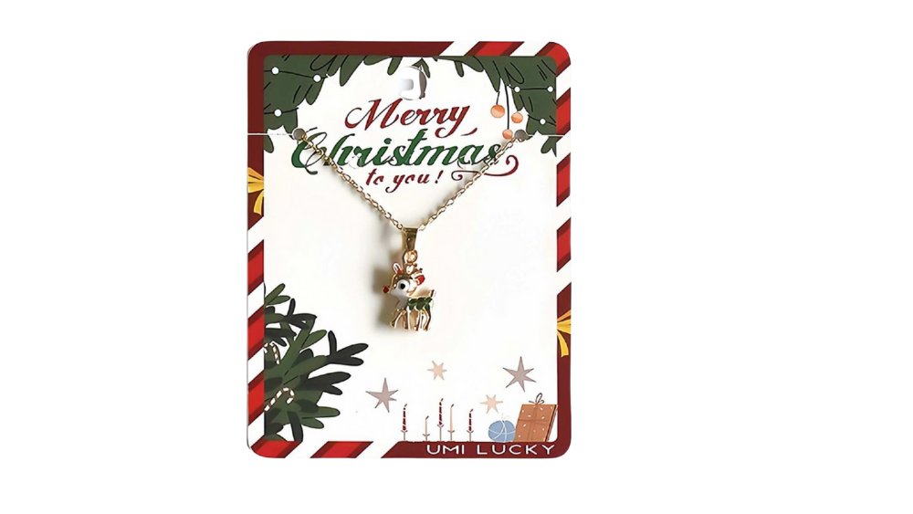 Cute Reindeer Christmas Necklace