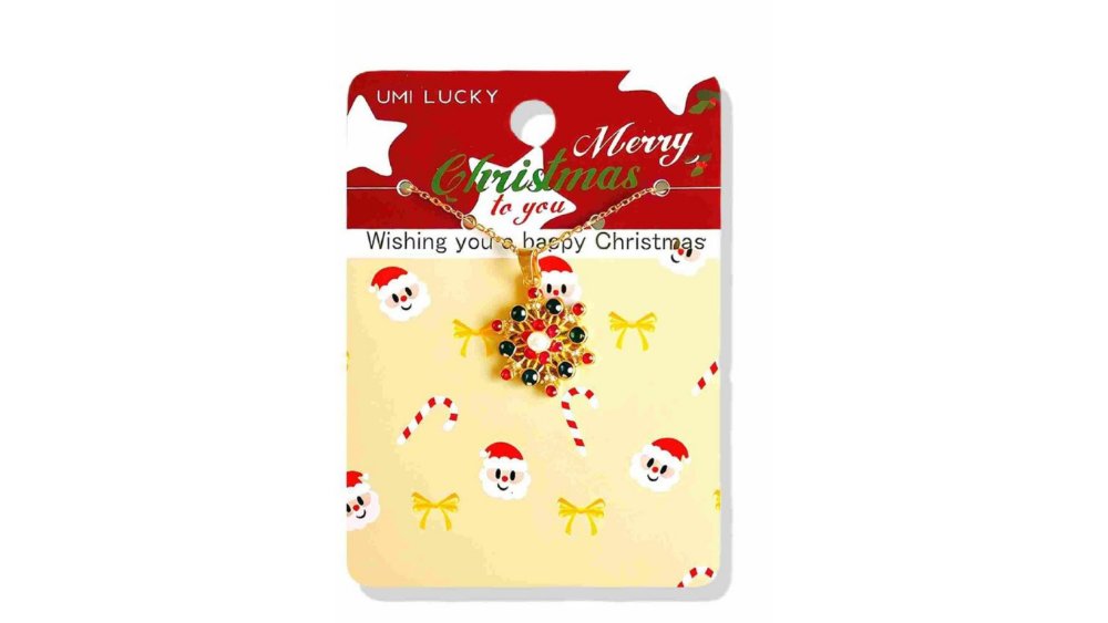 Festive Snowflake Pendant Necklace