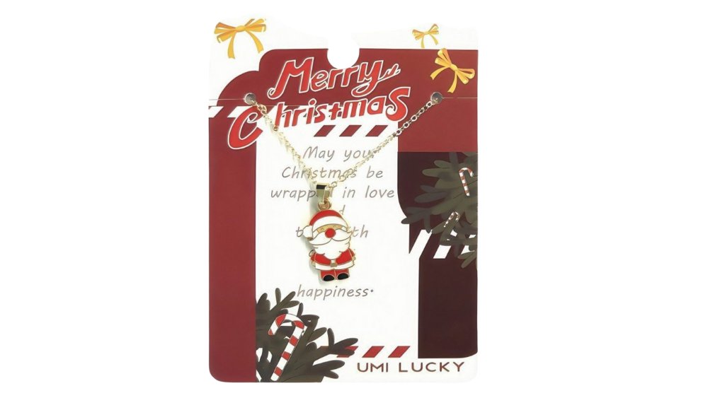 Classic Santa Claus Pendant Necklace