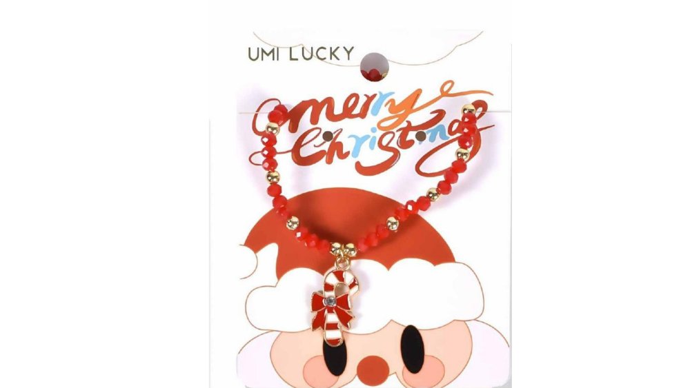 Christmas Candy Cane Bracelet