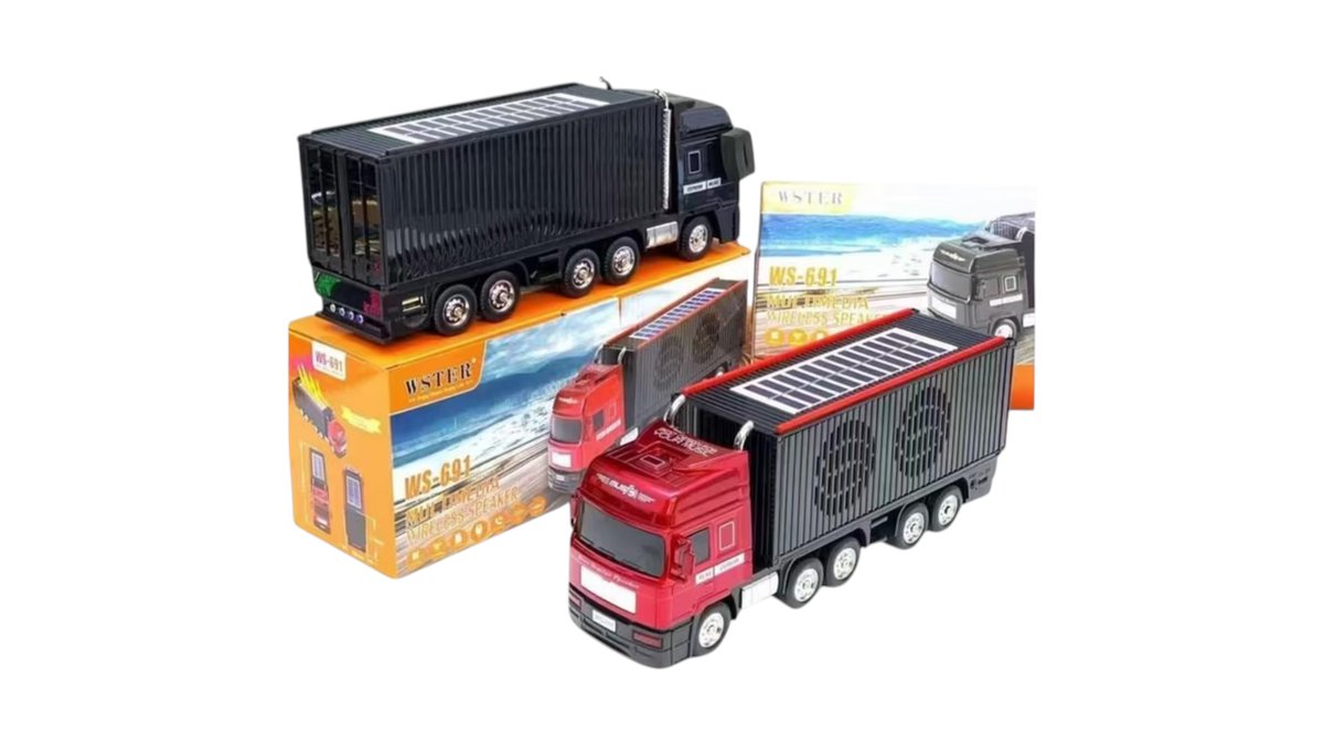 Bluetooth Wireless Speaker Truck – Powerful Sound & LED Lights