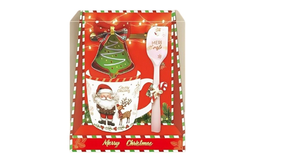 Christmas Mug Gift Set – Santa & Reindeer