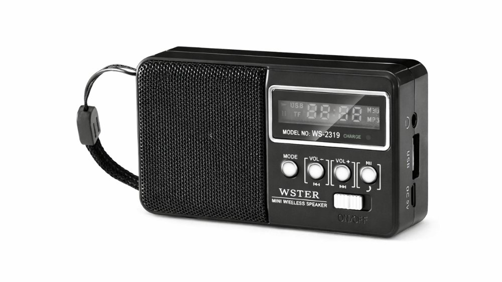 Black wireless mini Radio