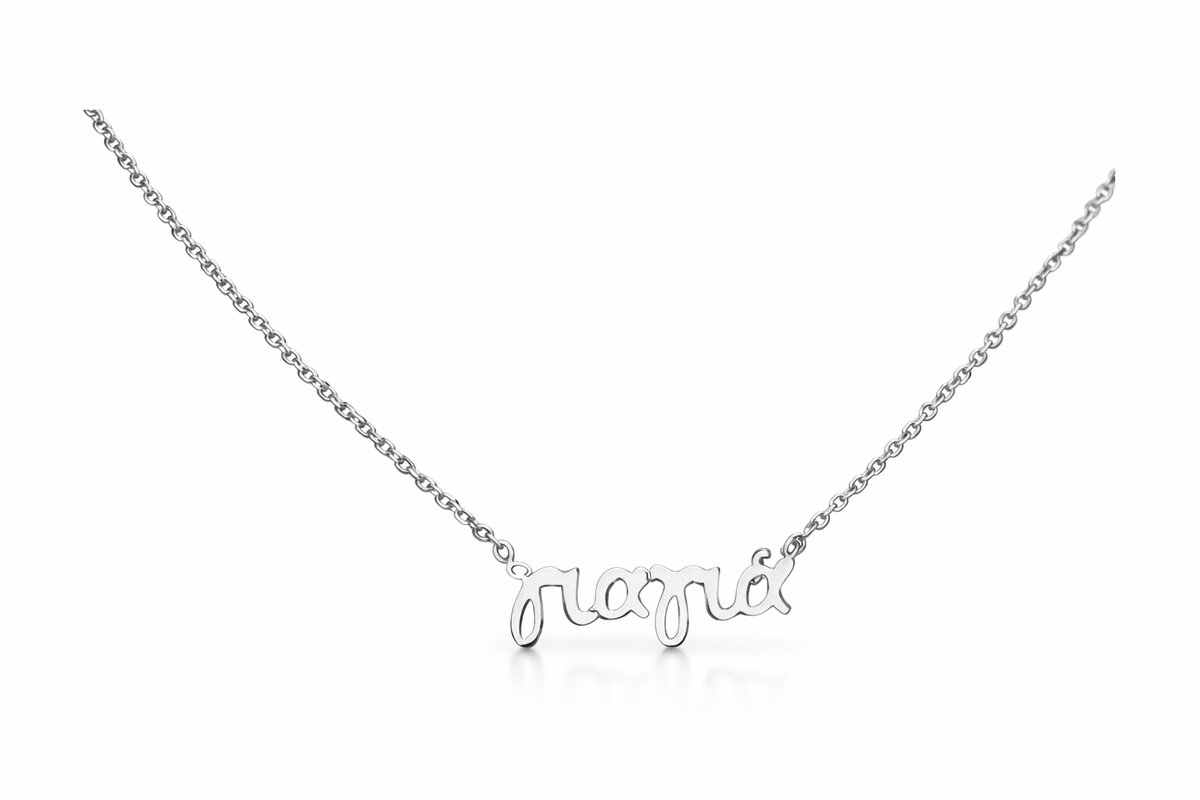 “γιαγια” Silver stainlesteel Necklace