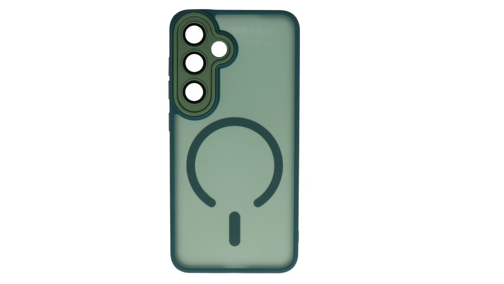 MagSafe Clear Case with green Effect – Slim, Protective Samsung S25 FE