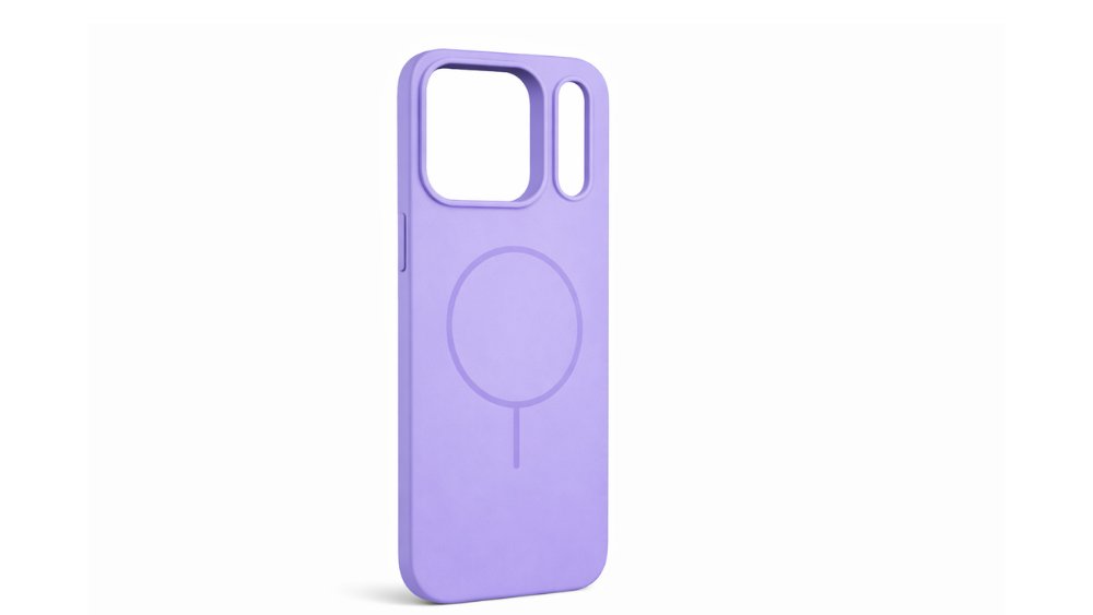 Purple Silicone Phone Case for iPhone 17