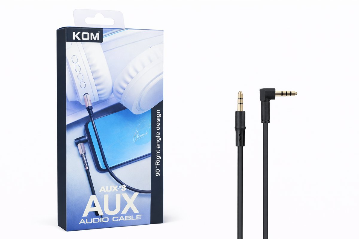 Aux 3.5Mm-Aux 3.5Mm 90° angle design