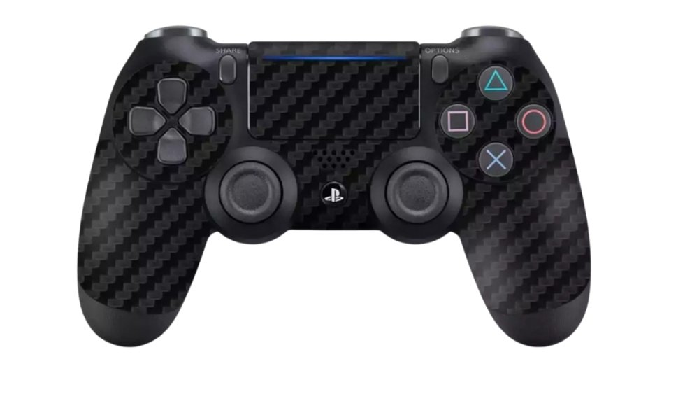 Wireless playstation controller black carbon