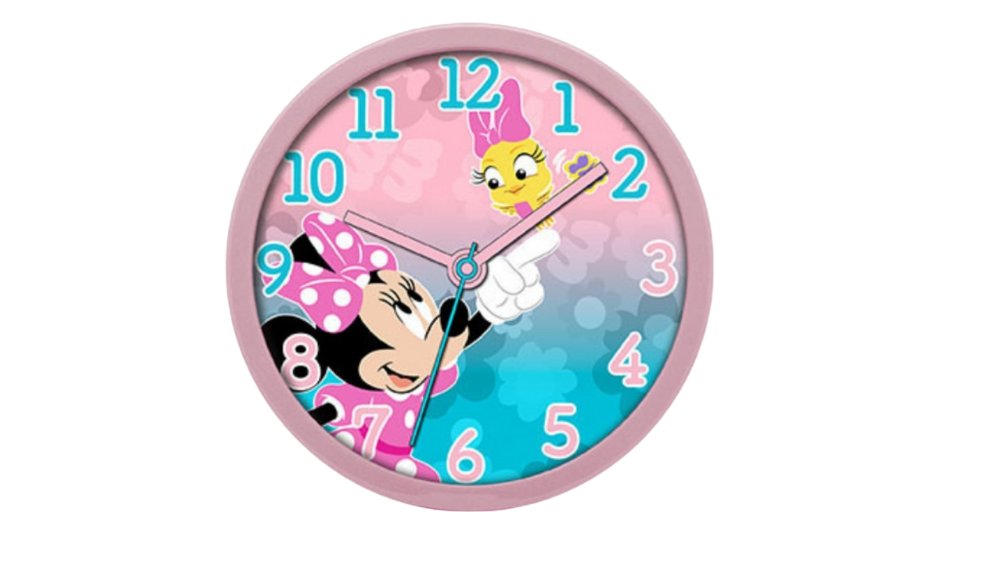 Minnie Mouse Kids Wall Clock – Pink