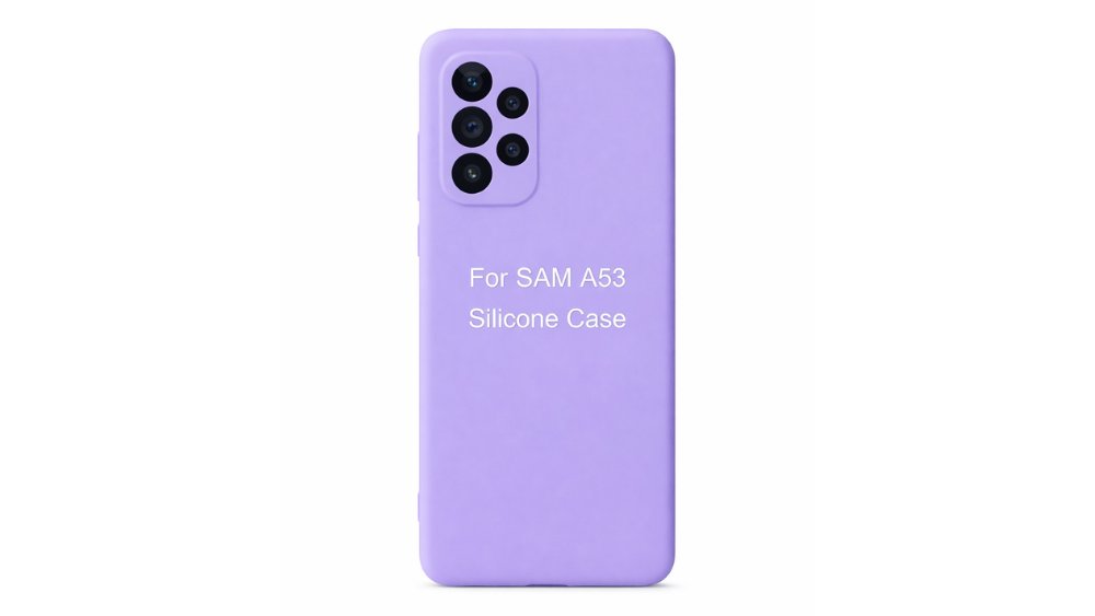 Purple soft touch cover A53