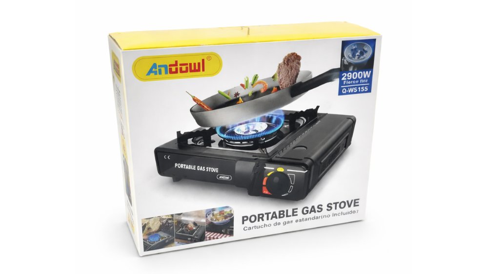 Andowl Portable Gas Stove 2900W – Camping & Outdoor Cooking Stove (Q-WS155)